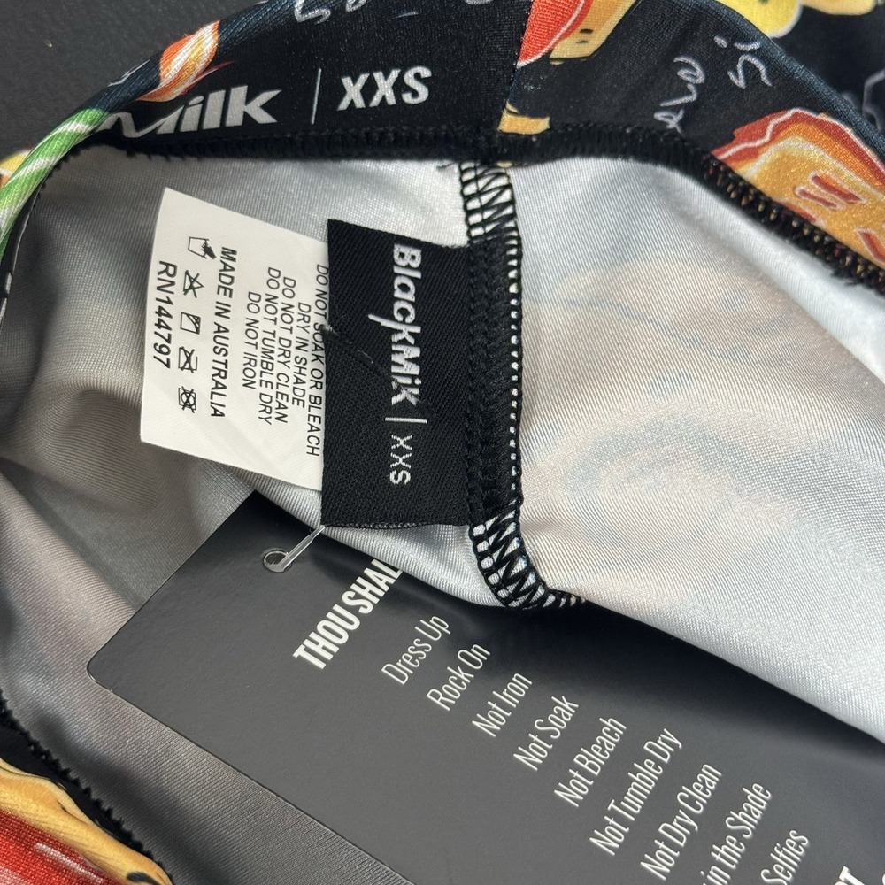 BlackMilk Munchies leggings XXS Foodie Black - Picture 3 of 3
